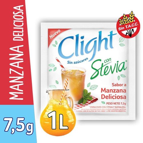CLIGHT sabor Manzana con Stevia  7,5gr