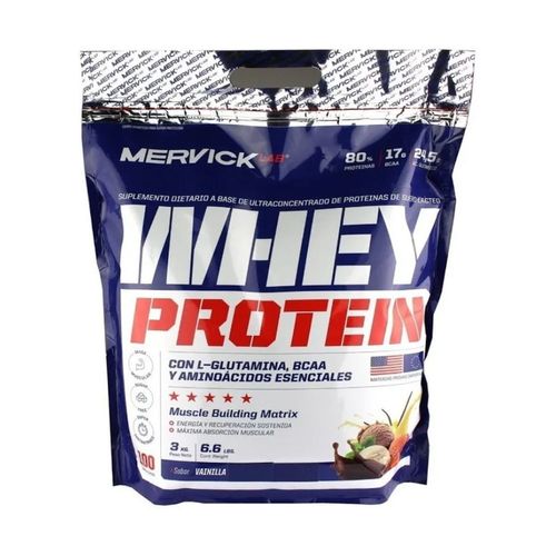 Whey Protein 3 en 1 3kg Sabor: Chocolate, Vainilla y Frutilla Mervick Lab