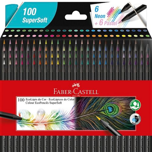 Lápices de colores ECO Supersoft x100 largos