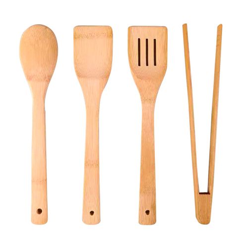 Set de 4 utensilios de cocina de bambú