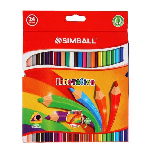 Lápices de Colores Simball Largos Innovation x24