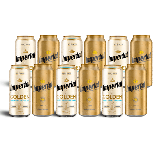 Pack Imperial Golden + Lager lata 473cc x 12