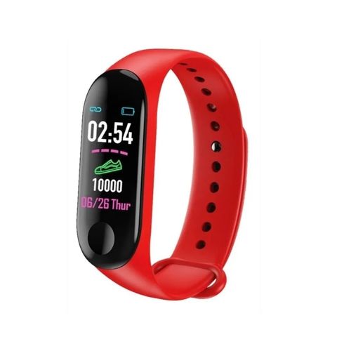 Reloj Inteligente Smartband Iqual Motion Bluetooth Deportivo Rojo