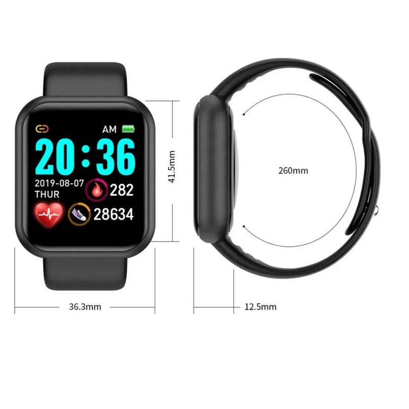 Y68 best sale smart watch